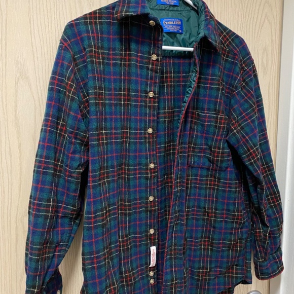 Pendleton  100% Virgin Wool Size M  Women’s Green  Hunting Brodie Tartan - Picture 4 of 9